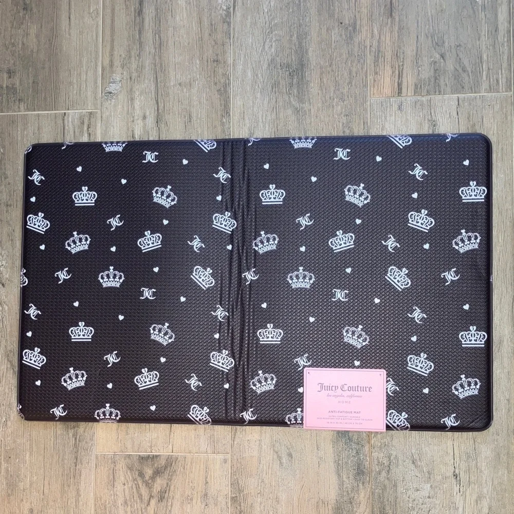 🤎Juicy Couture large anti-fatigue mat bathroom mat doormat kitchen rug NWT